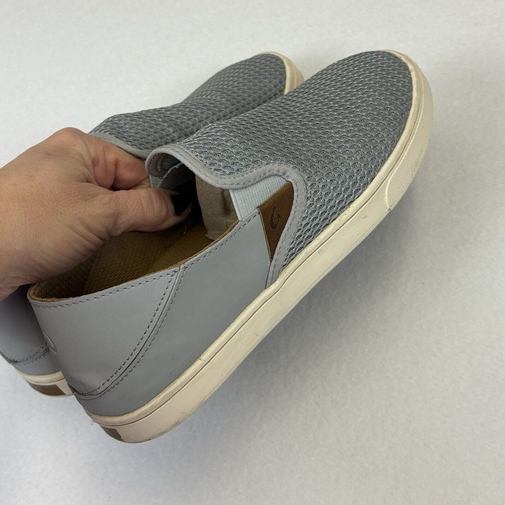 Olukai Pehuea Women's Slip On Mesh Sneaker Gray Size 8.5 Travel‎ Beach Comfort - Picture 9 of 9